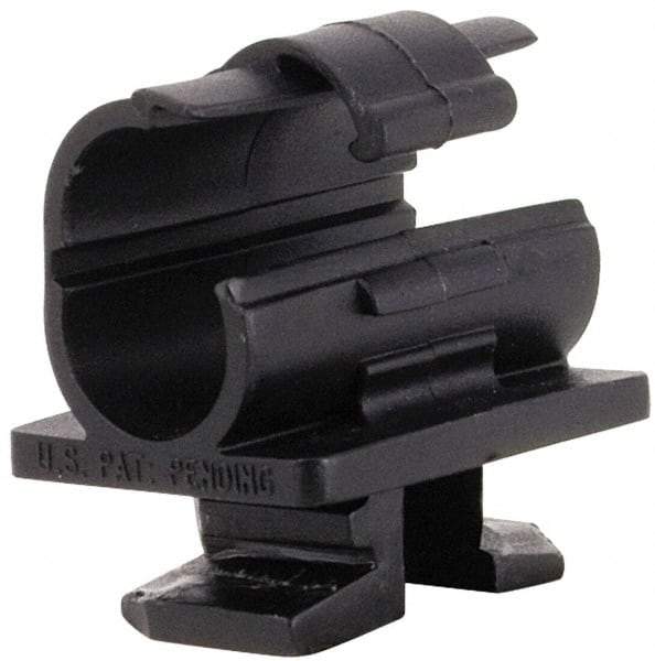 ZSI - 7/8" Tube Diam, Cushion Clamp - Black, 175 Lb Capacity, Polyamide - Best Tool & Supply