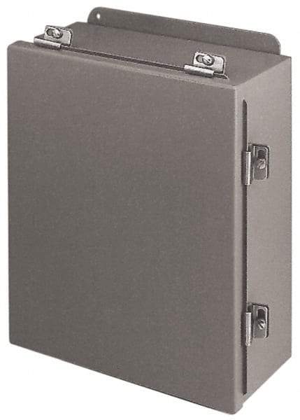 Cooper B-Line - Steel Standard Enclosure Hinge Flat Cover - NEMA 4, 12, 13, 8" Wide x 10" High x 4" Deep, Rainproof & Watertight - Best Tool & Supply