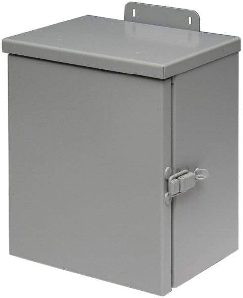 Cooper B-Line - Steel Junction Box Enclosure Hinge Flat Cover - NEMA 3R, 12" Wide x 12" High x 6" Deep, Rainproof - Best Tool & Supply