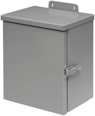 Cooper B-Line - Steel Junction Box Enclosure Hinge Flat Cover - NEMA 3R, 16" Wide x 16" High x 6" Deep, Rainproof - Best Tool & Supply