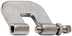Cooper B-Line - 3/4" Max Flange Thickness, 3/8" Rod Steel C-Clamp with Locknut - 300 Lb Capacity, ASTM A1011 Carbon Steel - Best Tool & Supply