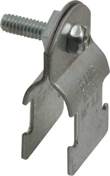 Cooper B-Line - 5/8" Pipe, 16 Gauge, Grade ASTM A1011," Pipe or Conduit Clamp - Zinc Plated, 400 Lb Capacity, All Conduit - Best Tool & Supply