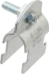 Cooper B-Line - 3/4" Pipe, 16 Gauge, Grade ASTM A1011," Pipe or Conduit Clamp - Zinc Plated, 400 Lb Capacity, All Conduit - Best Tool & Supply