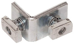 Cooper B-Line - Zinc Plated Carbon Steel 90° Preassembled Strut Fitting - 1/2" Bolt, 2 Holes, Used with Cooper B Line Channel & Strut (All Sizes Except B62 & B72) - Best Tool & Supply