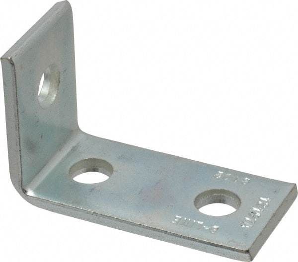 Cooper B-Line - Zinc Plated Carbon Steel 90° Strut Fitting - 1/2" Bolt, 3 Holes, Used with Cooper B Line Channel & Strut (All Sizes Except B62 & B72) - Best Tool & Supply