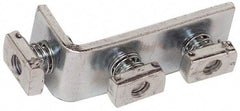 Cooper B-Line - Zinc Plated Carbon Steel 90° Preassembled Strut Fitting - 1/2" Bolt, 3 Holes, Used with Cooper B Line Channel & Strut (All Sizes Except B62 & B72) - Best Tool & Supply