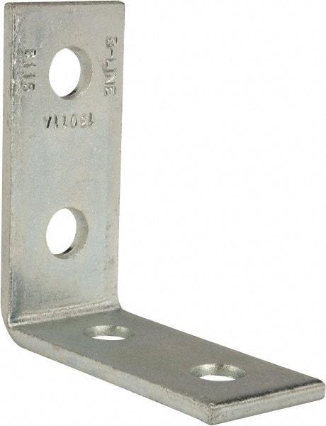 Cooper B-Line - Zinc Plated Carbon Steel 90° Strut Fitting - 1/2" Bolt, 4 Holes, Used with Cooper B Line Channel & Strut (All Sizes Except B62 & B72) - Best Tool & Supply