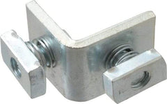 Cooper B-Line - Zinc Plated Carbon Steel 90° Preassembled Corner Strut Fitting - 1/2" Bolt, 2 Holes, Used with Cooper B Line Channel & Strut (All Sizes Except B62 & B72) - Best Tool & Supply