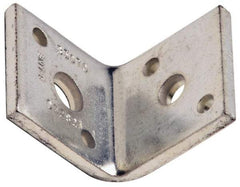 Cooper B-Line - 1/2 or 3/8" Rod, Zinc Plated Carbon Steel Reversible Angle Clip Reversible Angle Strut Clip - 500 Lb Capacity, 2 Holes, Used with Rod To Beam Or Wall Bracket - Best Tool & Supply