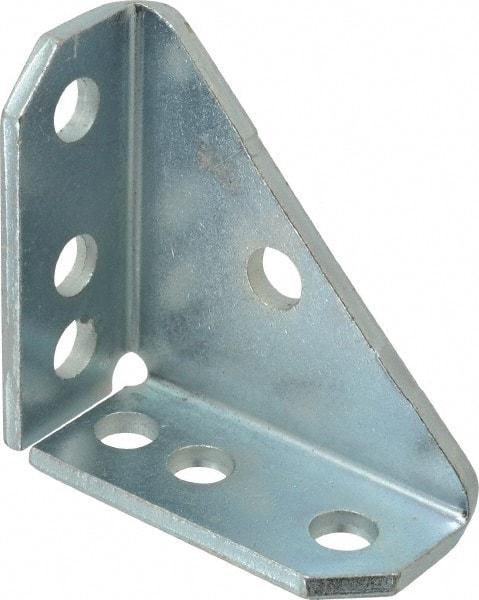 Cooper B-Line - Zinc Plated Carbon Steel 90° Gusset Strut Fitting - 7 Holes, Used with Cooper B Line Channel & Strut (All Sizes Except B62 & B72) - Best Tool & Supply