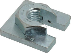 Cooper B-Line - 1/2" Rod, Zinc Plated Carbon Steel Slip On Square Washer, Lock Strut Nut - 1350 Lb Capacity, 1/2-13" Bolt, 1 Hole, Used with Cooper B Line Channel & Strut (All Sizes Except B62 & B72) - Best Tool & Supply