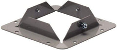 Cooper B-Line - 6 Inch Wide x 6 Inch High, Rectangular Raceway Flange - Gray, For Use with Lay In Wireways, Type 1 Screw Cover Wireway - Best Tool & Supply