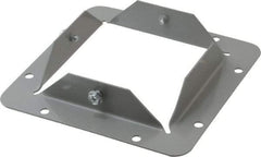 Cooper B-Line - 4 Inch Wide x 4 Inch High, Rectangular Raceway Flange - Gray, For Use with Lay In Wireways, Type 1 Screw Cover Wireway - Best Tool & Supply