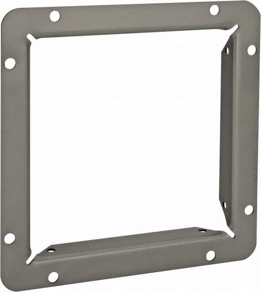 Cooper B-Line - 6 Inch Wide x 6 Inch High, Rectangular Raceway Flange - Gray, For Use with Lay In Wireways, Type 1 Screw Cover Wireway - Best Tool & Supply