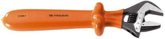 Facom - 1-3/4" Jaw Capacity, 15" Insulated Adjustable Wrench - Steel, Polished Finish - Best Tool & Supply