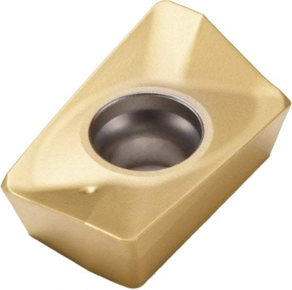 Seco - XOMX180624 M14 Grade F40M Carbide Milling Insert - TiAlN/TiN Finish, 1/4" Thick, 3/32" Corner Radius - Best Tool & Supply