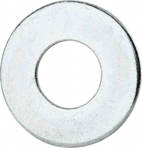 Value Collection - 1-1/8" Screw, Grade 2 Steel USS Flat Washer - 1.243" ID x 2.78" OD, 0.192" Thick, Zinc-Plated Finish - Best Tool & Supply