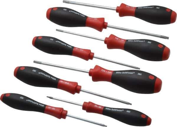 Wiha - 8 Piece Torx Screwdriver Set - Bit Sizes: Torx T6, T8, T10, T15, T20, T25, T27 & T30 - Best Tool & Supply