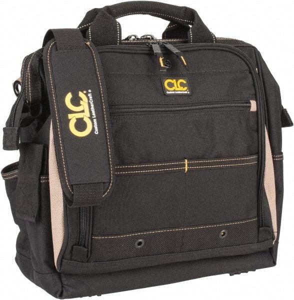 CLC - 33 Pocket Tan & Black Polyester Tool Bag - 13" Wide x 7" Deep x 13" High - Best Tool & Supply