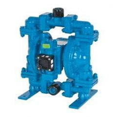 SandPIPER - 1/2" NPT, Metallic, Air Operated Diaphragm Pump - Buna-N Diaphragm, Aluminum Housing - Best Tool & Supply