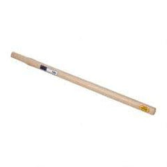 Made in USA - 30" Long Replacement Handle for Sledge Hammers - 1-1/4" Eye Length x 1" Eye Width, Hickory, 6 to 8 Lb Capacity, Material Grade Type A - Best Tool & Supply