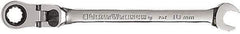 GearWrench - 10mm 12 Point Flexhead Combination Wrench - 6-47/64" OAL, Steel, Full Polish Finish - Best Tool & Supply