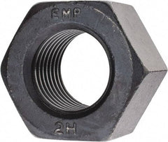 Value Collection - 2 - 4-1/2 UNC Steel Right Hand Heavy Hex Nut - 3-1/8" Across Flats, 1-31/32" High, Uncoated, 2B Class of Fit - Best Tool & Supply