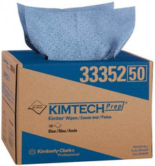 Kimtech - Dry Clean Room/Lab/Critical Task Wipes - Pop-Up, 12-1/2" x 12" Sheet Size, Blue - Best Tool & Supply