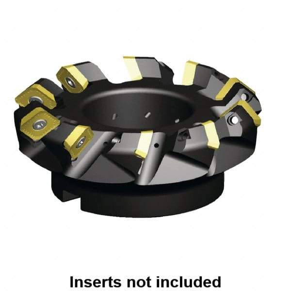 Kennametal - 142.59mm Cut Diam, 40mm Arbor Hole, 9.59mm Max Depth of Cut, 45° Indexable Chamfer & Angle Face Mill - 10 Inserts, SE.W 634... Insert, Right Hand Cut, 10 Flutes, Series KSSM - Best Tool & Supply