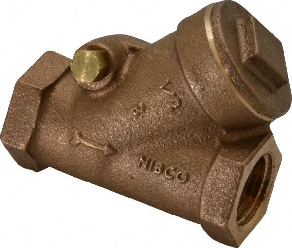 NIBCO - 1/2" Bronze Check Valve - Y-Pattern, FNPT x FNPT, 400 WOG - Best Tool & Supply