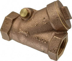 NIBCO - 1/2" Bronze Check Valve - Y-Pattern, FNPT x FNPT, 600 WOG - Best Tool & Supply