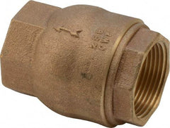 NIBCO - 1-1/4" Bronze Check Valve - Inline, FNPT x FNPT, 250 WOG - Best Tool & Supply