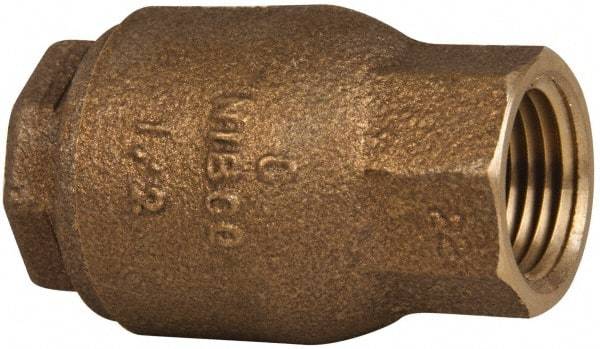 NIBCO - 1/2" Bronze Check Valve - Inline, FNPT x FNPT, 250 WOG - Best Tool & Supply