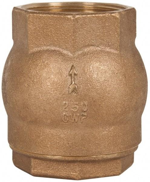 NIBCO - 2" Bronze Check Valve - Inline, FNPT x FNPT, 250 WOG - Best Tool & Supply