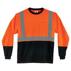 8291BK 2XL ORG/BLK LG SLV T-SHIRT - Best Tool & Supply