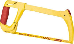 Starrett - 12" Hacksaw Frame - 4-3/8" Throat Depth, Rubber Covered D-Style Handle - Best Tool & Supply