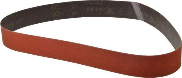 3M - 2" Wide x 48" OAL, 60 Grit, Ceramic Abrasive Belt - Ceramic, Medium, Coated, YF Weighted Cloth Backing, Wet/Dry, Series 777F - Best Tool & Supply