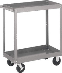 Quantum Storage - 1,000 Lb Capacity, 36" Wide x 18" Long x 35" High Standard Utility Cart - 3 Shelf, Steel - Best Tool & Supply