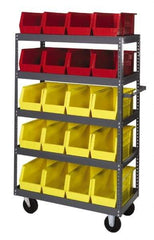 Quantum Storage - 1,000 Lb Capacity, 36" Wide x 18" Long x 57" High Shelf Cart - 5 Shelf, Steel - Best Tool & Supply