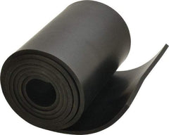 Made in USA - 3/16" Thick x 6" Wide x 60" Long, Buna-N Rubber Strip - Stock Length, 40 Shore A Durometer, 800 to 1,000 psi Tensile Strength, -20 to 170°F, Black - Best Tool & Supply