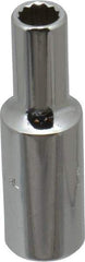 Proto - 3/8" Drive, Deep Hand Socket - 12 Point, 2" OAL, Chrome Finish - Best Tool & Supply