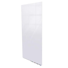 Ghent Aria Low Profile Magnetic Glass Whiteboard, 8'H x 4'W, Vertical, White