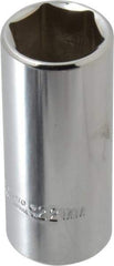 Proto - 3/8" Drive, Deep Hand Socket - 6 Points, 2-3/4" OAL, Chrome Finish - Best Tool & Supply