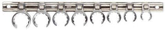 Proto - 8 Piece Flare Nut Crowfoot Wrench Set - 5/8 to 1-1/16", with Clip Rail - Best Tool & Supply