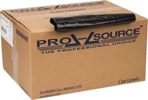 PRO-SOURCE - 2 mil Thick, Heavy-Duty Trash Bags - 43" Wide x 47" High, Black - Best Tool & Supply