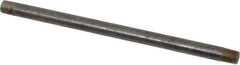 Made in USA - Schedule 80, 1/8" Diam x 7" Long Black Pipe Nipple - Threaded - Best Tool & Supply