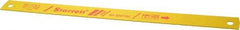 Starrett - 14" Long, 14 Teeth per Inch, Bi-Metal Power Hacksaw Blade - Toothed Edge, 1-1/8" Wide x 0.05" Thick - Best Tool & Supply