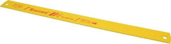 Starrett - 17" Long, 6 Teeth per Inch, Bi-Metal Power Hacksaw Blade - Toothed Edge, 1-3/8" Wide x 0.062" Thick - Best Tool & Supply