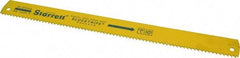 Starrett - 18" Long, 4 Teeth per Inch, Bi-Metal Power Hacksaw Blade - Toothed Edge, 1-5/8" Wide x 0.075" Thick - Best Tool & Supply