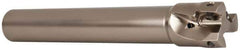 Seco - 1-1/4" Cut Diam, 0.669" Max Depth of Cut, 1" Shank Diam, 7.68" OAL, Indexable Square Shoulder End Mill - XO.X 1806.. Inserts, Cylindrical Shank, 90° Lead Angle, Through Coolant, Series Power Turbo - Best Tool & Supply